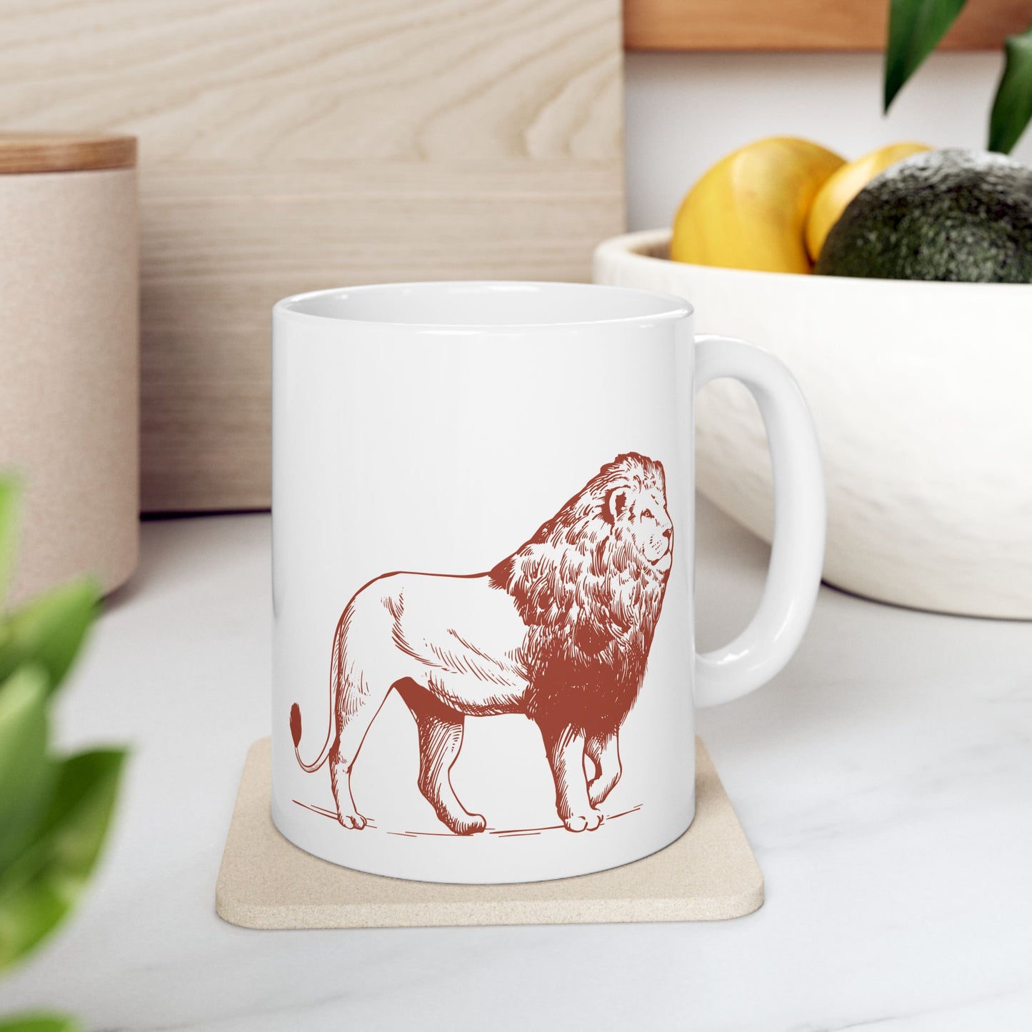 Rooibos Red Lion Ceramic Mug (11oz, 15oz)