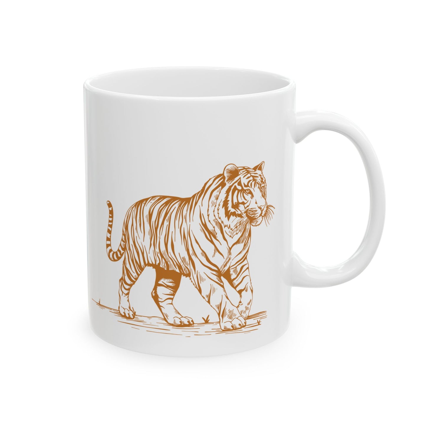 Turmeric Golden Tiger Ceramic Mug (11oz, 15oz)