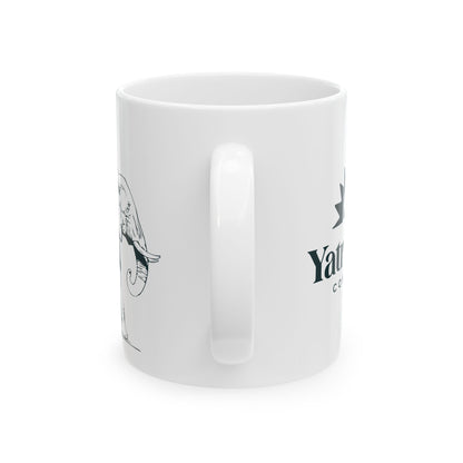 Royal Green Elephant Ceramic Mug (11oz, 15oz)